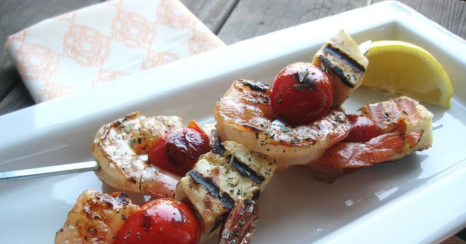 Greek Shrimp, Tomato, and Halloumi Skewers 12 Healthy Mediterranean