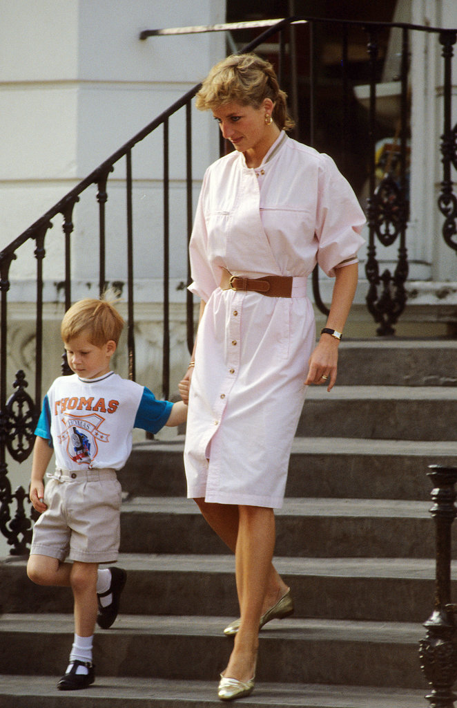 In 1989, Harry showed his love for Thomas the Tank Engine during a school run with his mom.
In 1989, Harry showed his love for Thomas the Tank Engine during a school run with his mom.