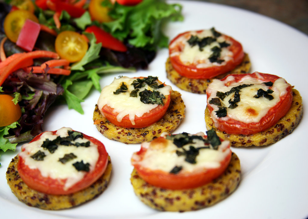Quinoa Polenta Pizza Bites Quinoa Polenta Pizza Bites