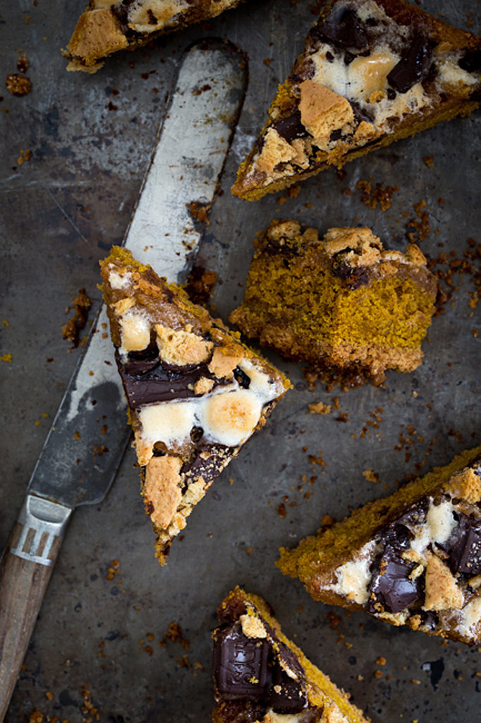 Pumpkin S'mores Blondies Pumpkin S'mores Blondies