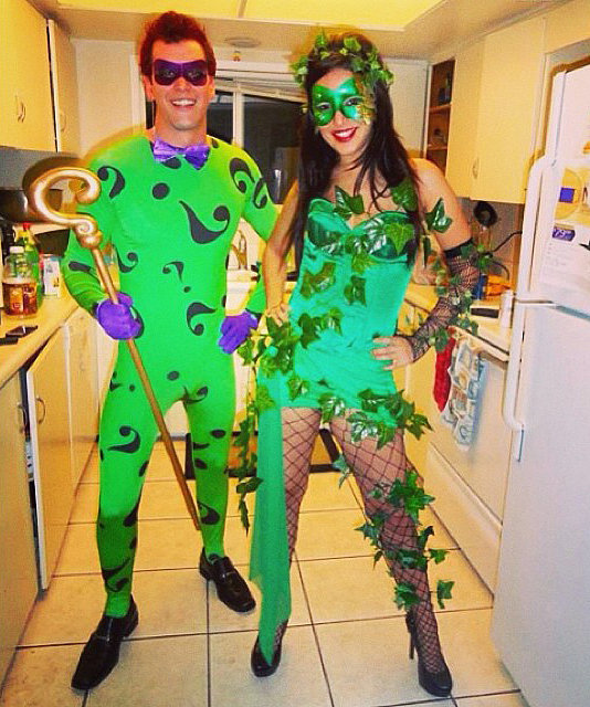 Poison Ivy And The Riddler 60 Sexy Halloween Couples Costume Ideas