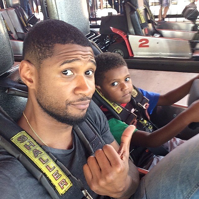 He and Naviyd rode go-karts together on Father's Day in 2014.
He and Naviyd rode go-karts together on Father's Day in 2014.