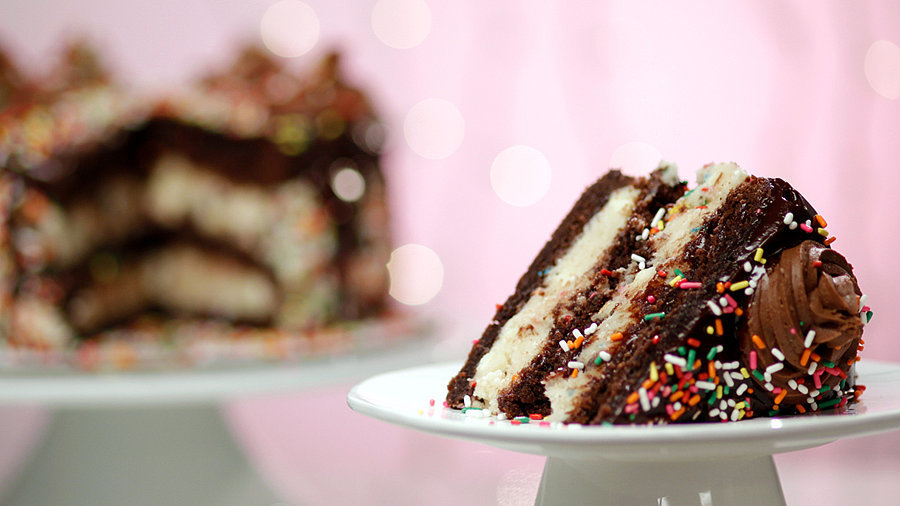 Cookie Dough Confetti Brownie Cake Cookie Dough Confetti Brownie Cake