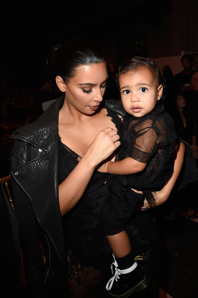 Make No Mistake: North Paired Her Lace Givenchy Dress With Lace-Ups