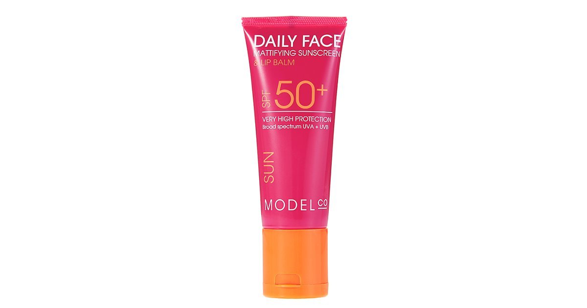 ModelCo Daily Face Mattifying Sunscreen and Lip Balm SPF50+, 25 16