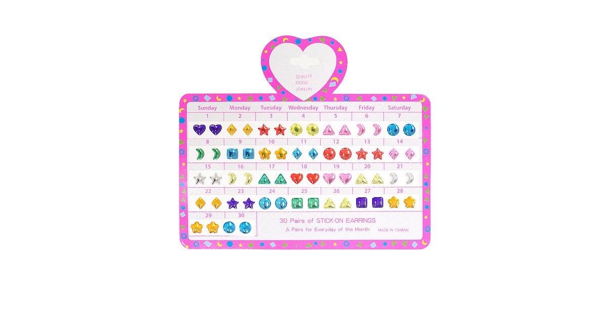 StickOn Earrings 60 Nostalgic Stocking Stuffers For '90s Girls