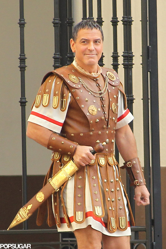 Hail Caesar filming in L A - George Clooney on the set George-Clooney-Set-Hail-Caesar-Pictures