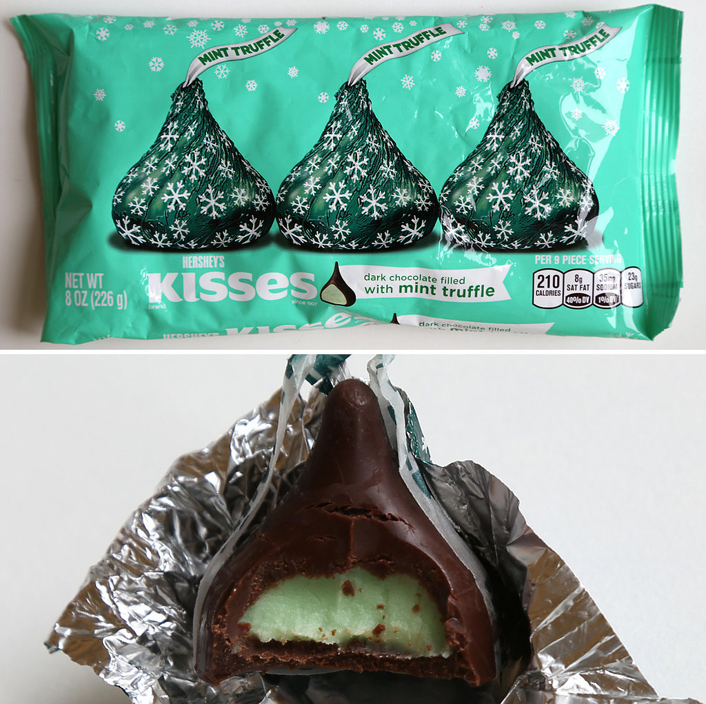 Hershey’s Kisses Dark Chocolate Filled With Mint Truffle Hershey’s Kisses Dark Chocolate Filled With Mint Truffle