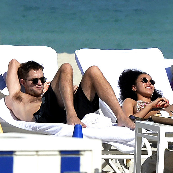 Robert Pattinson And Fka Twigs In A Bikini In Miami Popsugar Celebrity 