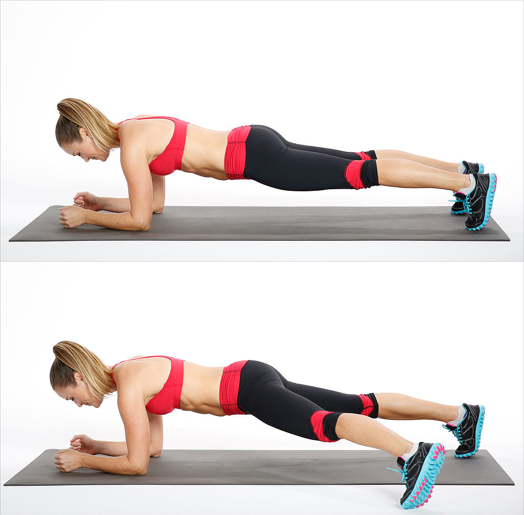 Circuit Two Elbow Plank Side Step A Quick And Effective Core Workout Popsugar Fitness 4391