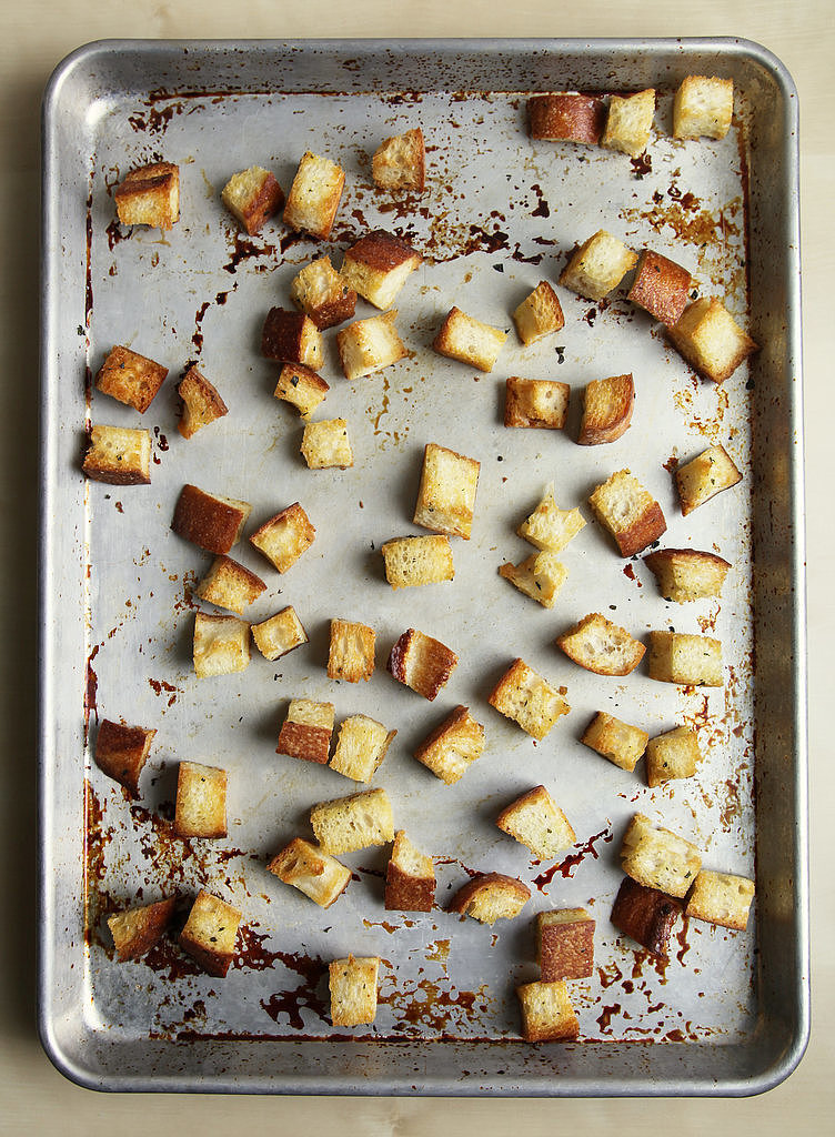 Making Homemade Croutons Making Homemade Croutons