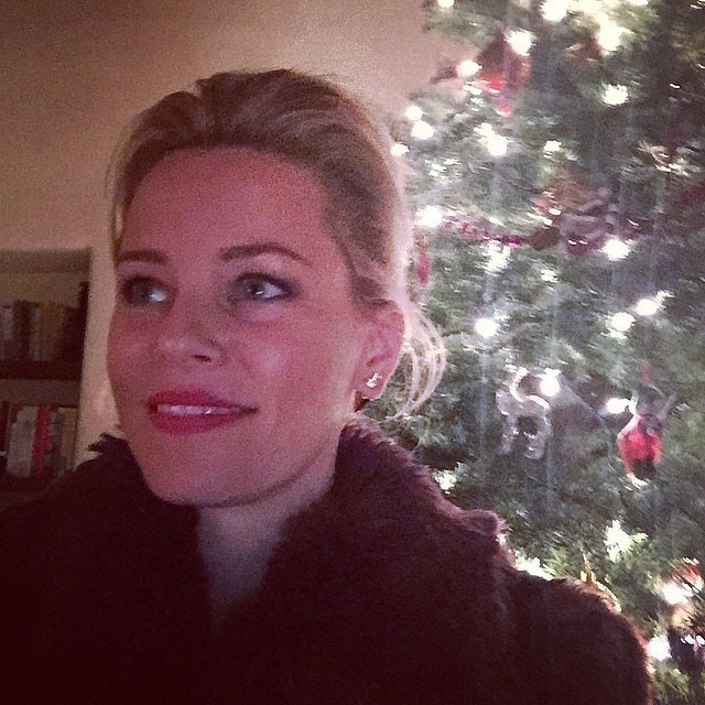 Elizabeth Banks got into the holiday spirit with a Christmas tree selfie. Source: Instagram - Elizabeth-Banks-got-holiday-spirit-Christmas-tree