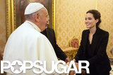 Angelina Jolie Meets With Pope