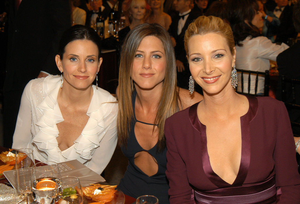 Courteney Cox Jennifer Aniston And Lisa Kudrow Came Out To Support Memorable Sag Awards