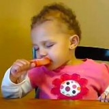 The Baby's Just Too Tired to Eat, but She Really Wants Her Popsicle!