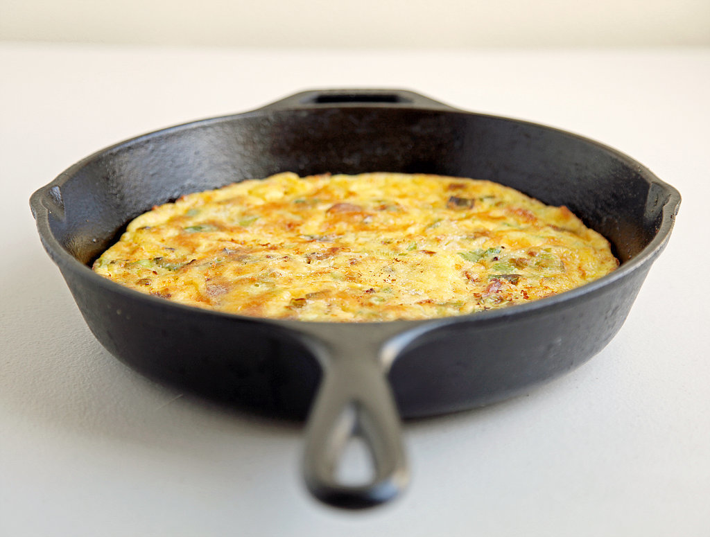 Cheddar, Bacon, and Leek Frittata Cheddar, Bacon, and Leek Frittata