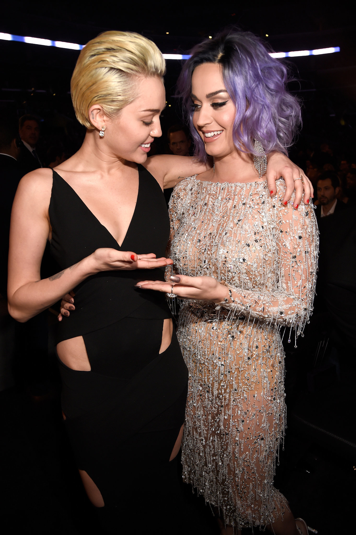 Katy Perry And Miley Cyrus Compared Cleavage The 25 Grammys Moments Everyones Still Talking