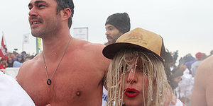 Lady Gaga Jumped Into Icy Lake Michigan For Charity Lady Gaga Jumped Into Icy Lake Michigan For Charity