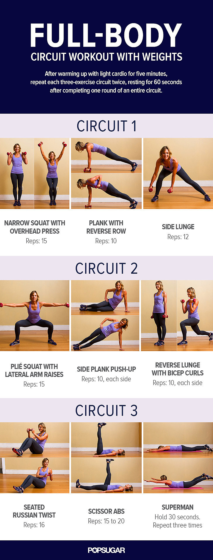 Full-Body Circuit Workout Poster | POPSUGAR Fitness