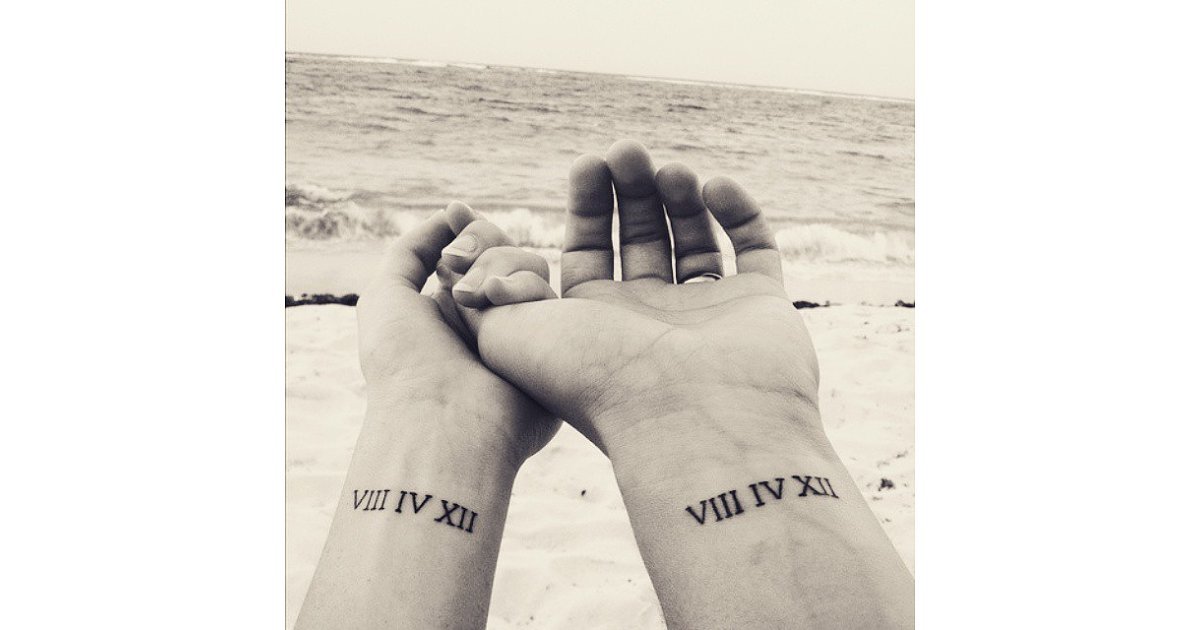 Wedding Date Tattoos | 33 Matching Tattoos For Couples Who Are in It to