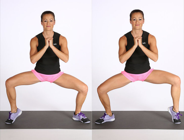 Move 1: Sumo Squat With Calf Raises 