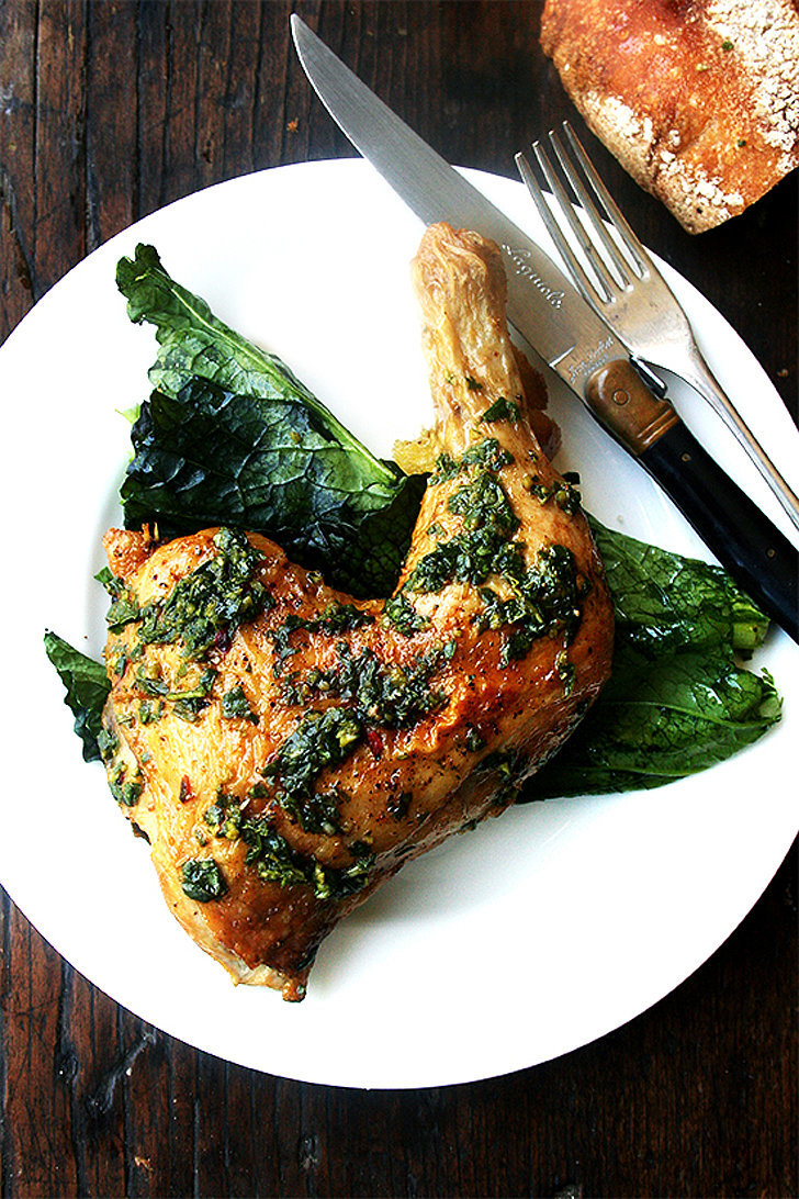 Roasted Chicken With Crisp Skin And Herb Sauce 25 Of Martha Stewart