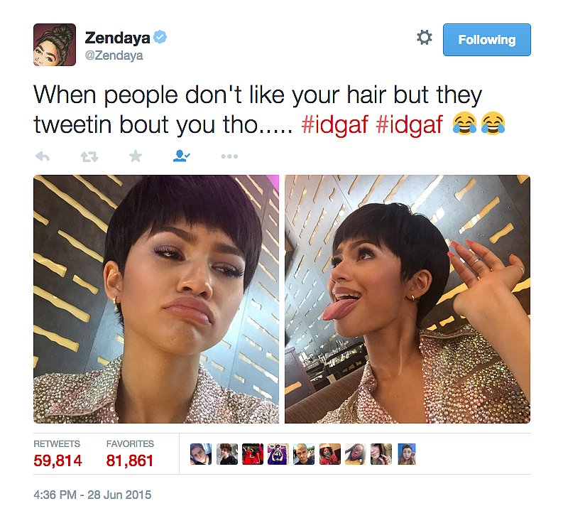 Zendayas Best Twitter Comebacks Popsugar Celebrity