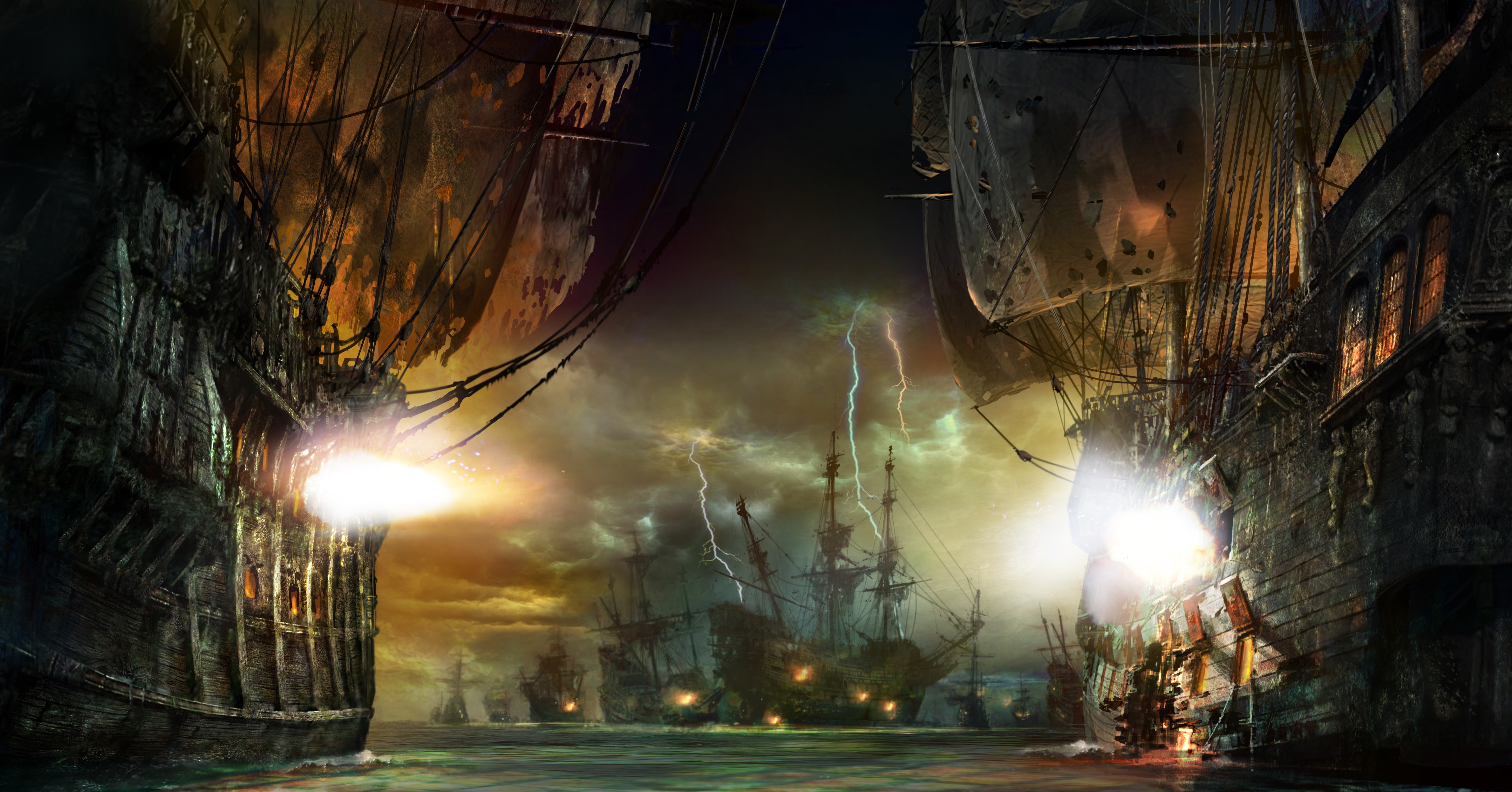 Pirates Of The Caribbean Battle For The Sunken Treasure Rendering