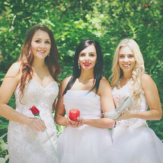 Disney Princess Best Friends Bridal Photo Shoot