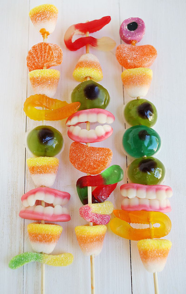 Monster Gummy Candy Skewers 26 Halloween Treats That Are Cute, Not