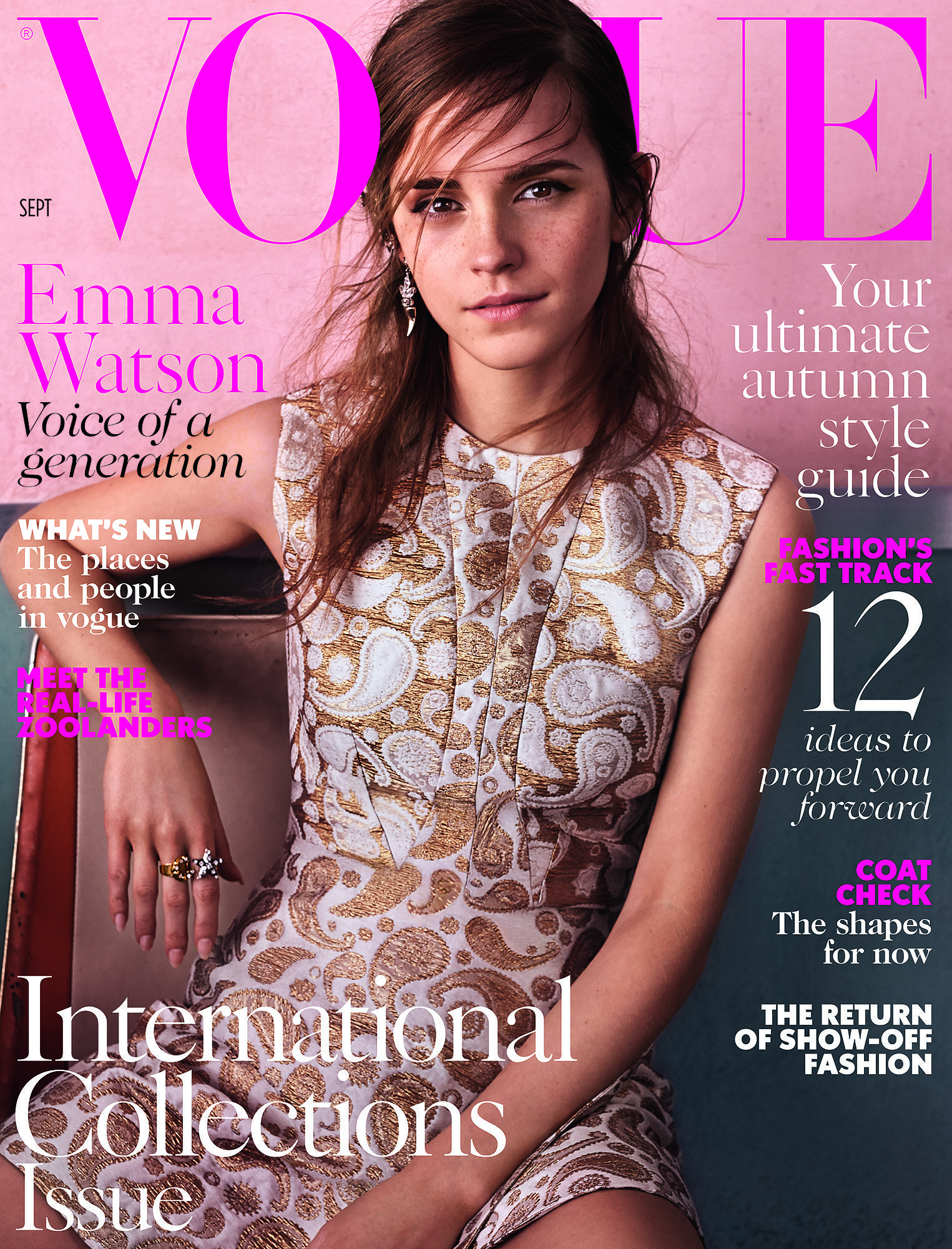 Emma Watson's British Vogue September Issue Cover POPSUGAR Fashion UK