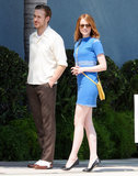 We Fell in Love With Emma Stone's Bright Blue Dress the Moment We Laid Eyes on It
