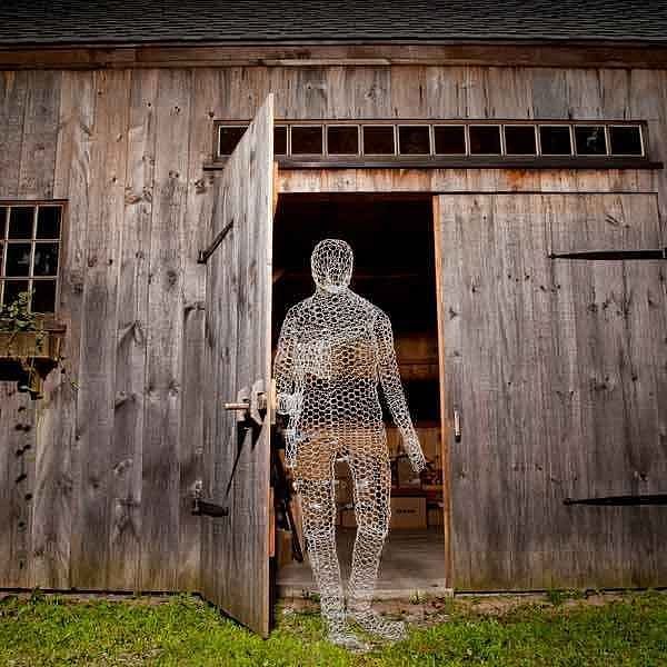 ghost made out of chicken wire