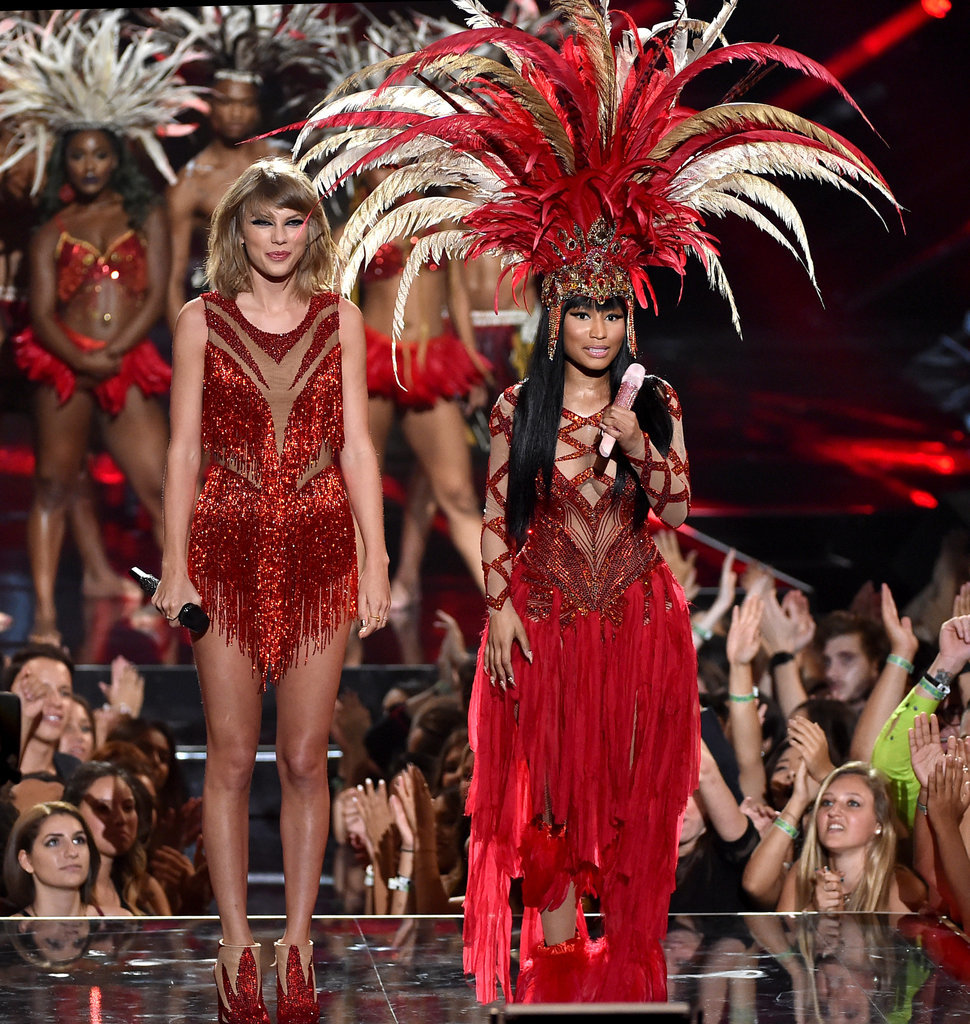 Taylor Swift and Nicki Minaj Performance Outfits VMAs 2015 POPSUGAR