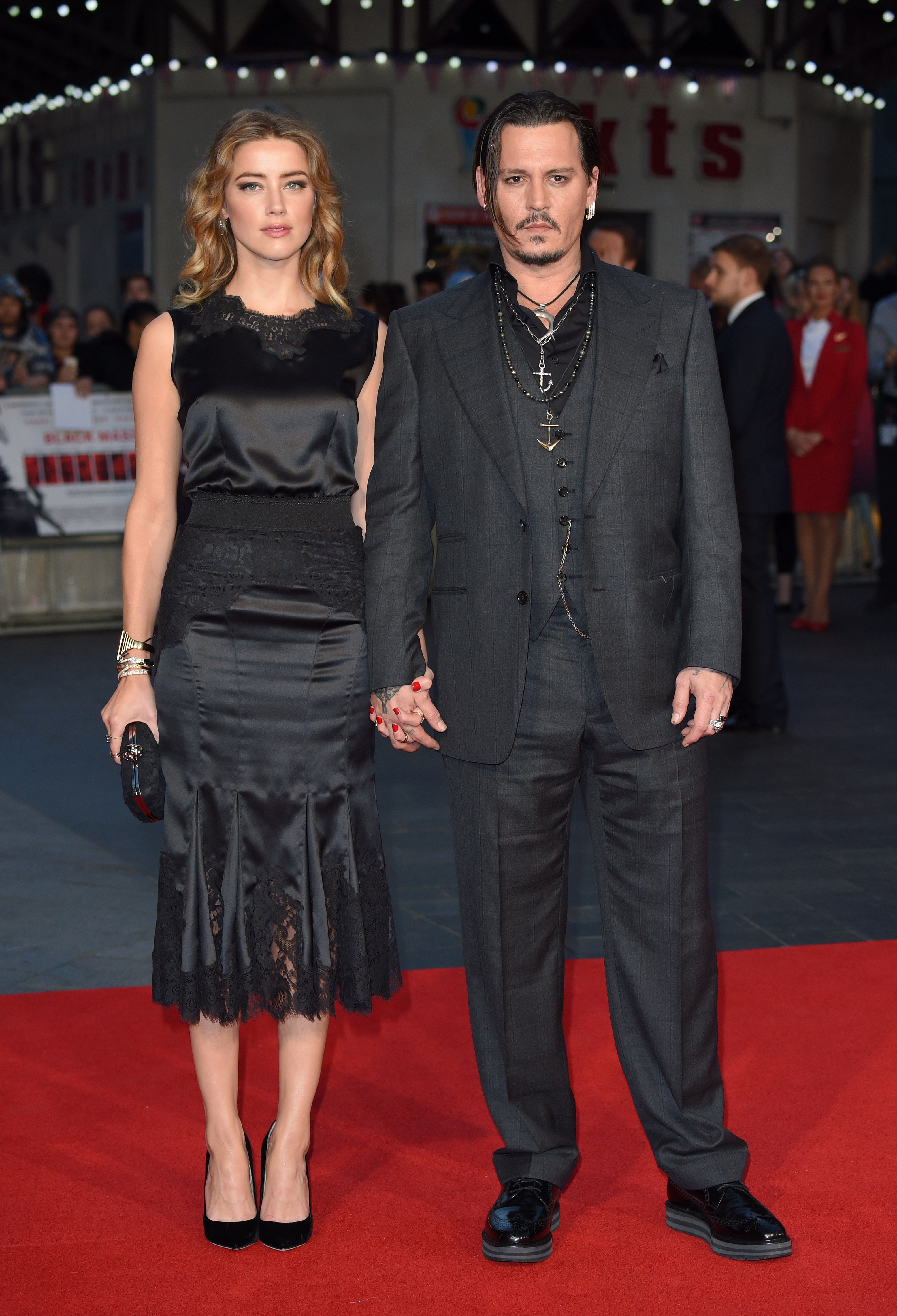Johnny Depp and Benedict Cumberbatch Get Support From Their Leading Ladies