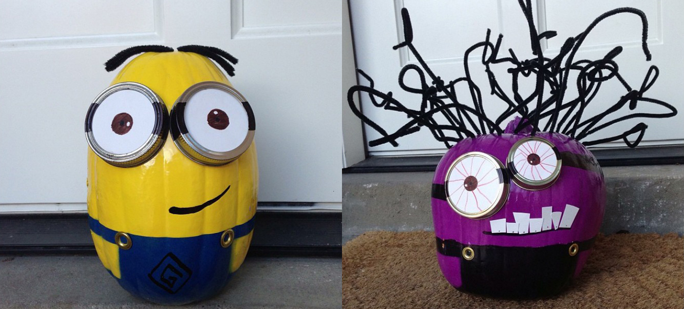 Minion Pumpkins | 23 Insanely Creative Kid-Friendly No-Carve Pumpkins ...