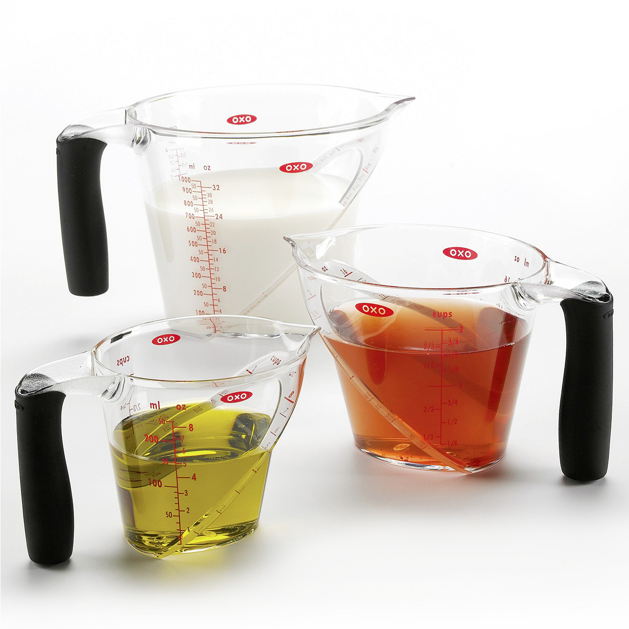 Under 25 OXO Set of Nesting Liquid Measuring Cups 30 Budget