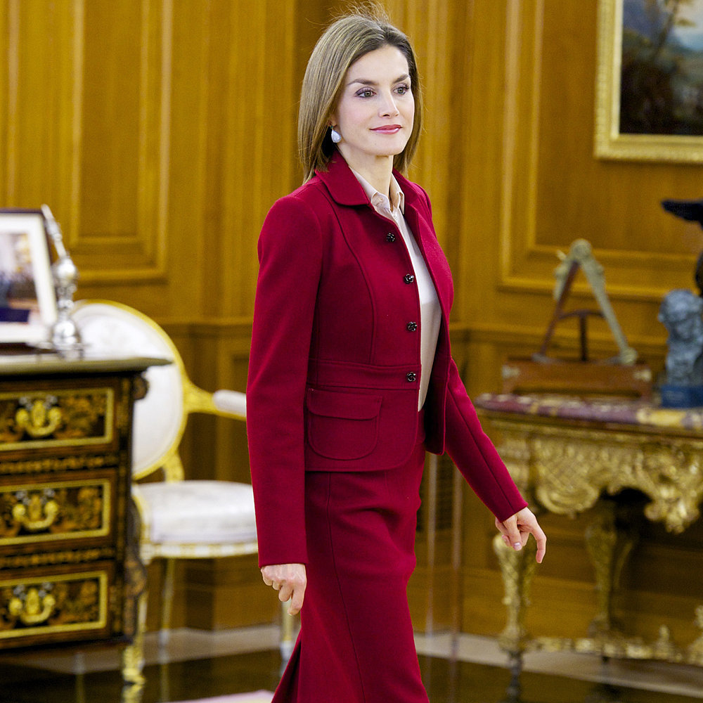 Queen Letizia Wearing A Statement Pair Of Fall Pumps Popsugar Latina