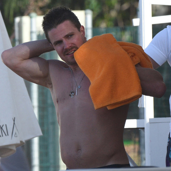 Sexy Stephane Anelli Shortless On Beach