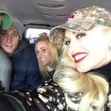 Gwen Stefani and Blake Shelton Take Their Love to the Football Field