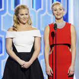 Amy Schumer and Jennifer Lawrence Joke Around Like Sisters at the Golden Globes