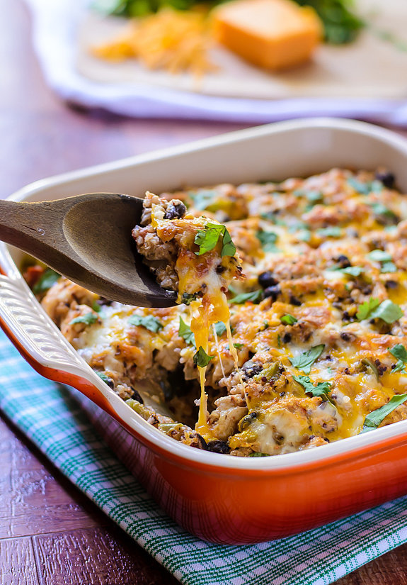Cheesy Mexican Chicken Casserole | 17 Chicken Casserole Recipes to Add ...