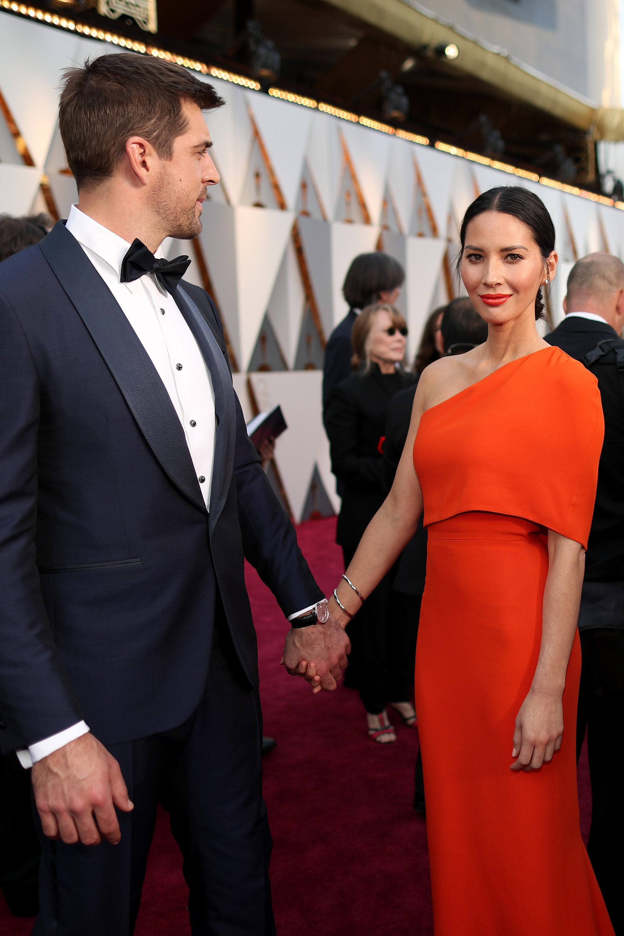 Olivia Munn and Aaron Rodgers The Best Candid Moments From the Oscars