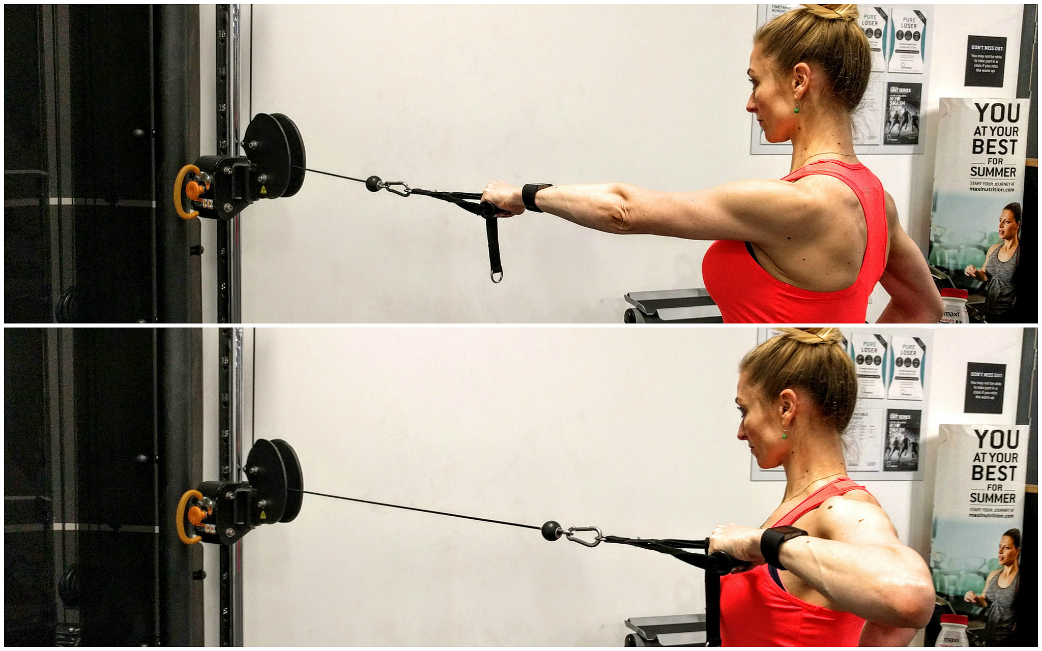 Standing Single-Arm Row | Follow This Workout and You Can Get the Toned ...