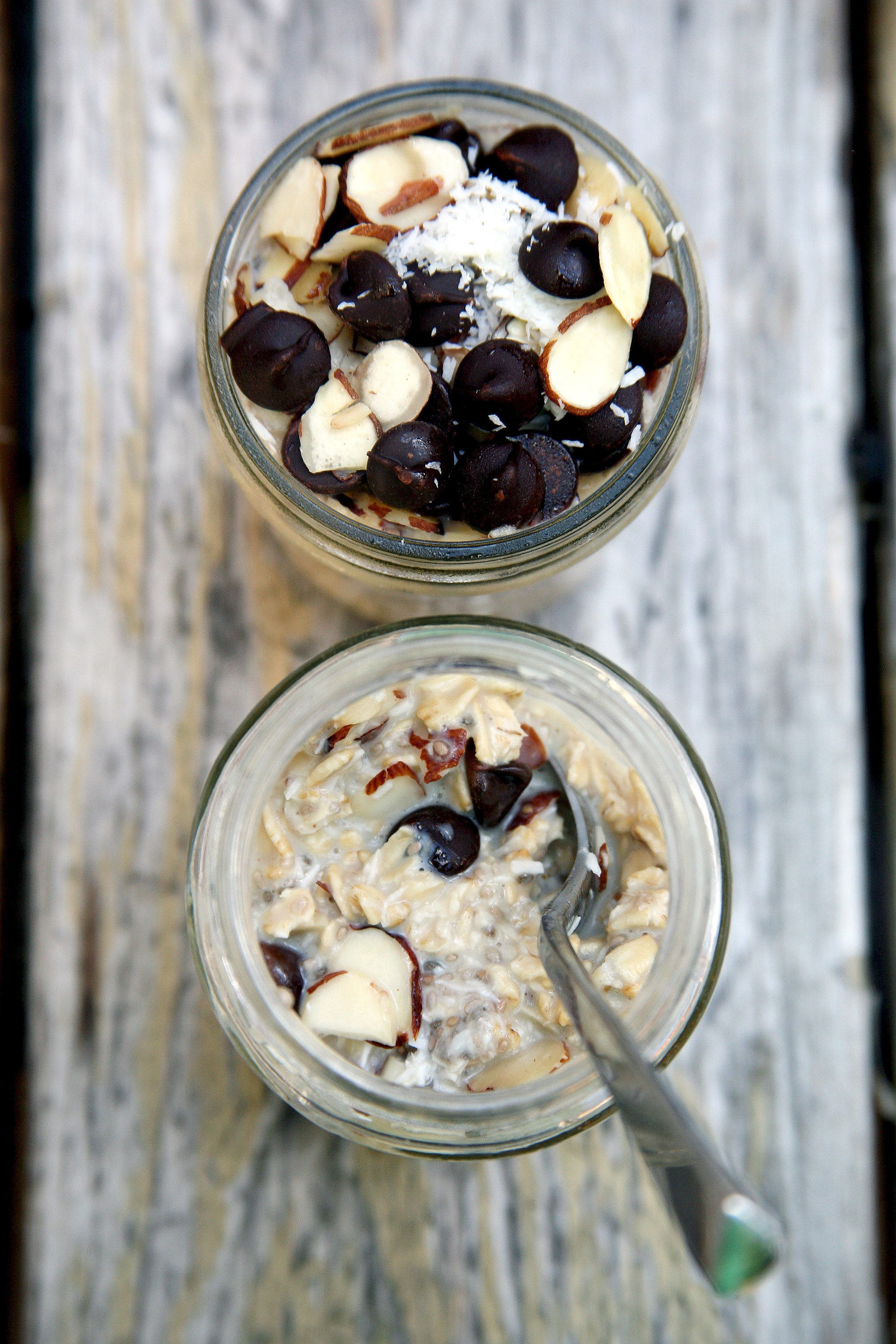 Chocolate Coconut Almond Overnight Oats 20+ Healthy Mason Jar Meals