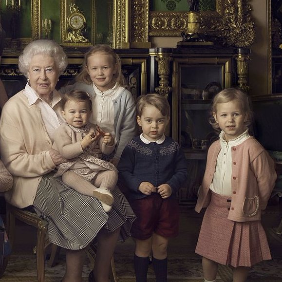 British Royal Family Portraits For Queen's 90th Birthday ...