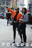 These Snaps of Gigi and Bella Hailing a Cab Will Go Down in Fashion History
