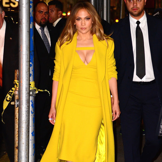 Jennifer Lopez's Matching Blue Outfit POPSUGAR Fashion