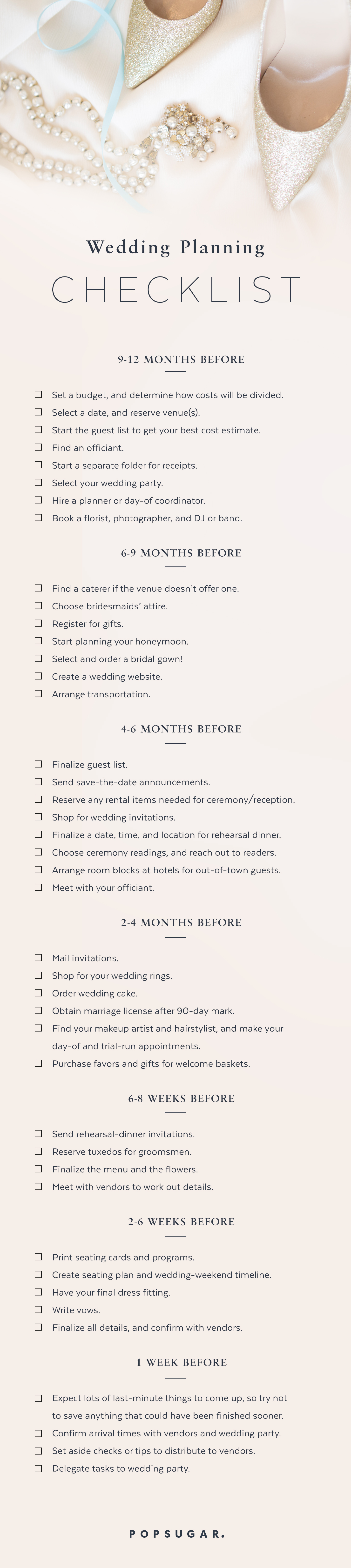 outdoor wedding planning checklist