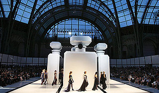 Karl Lagerfeld's Fall 2009 Chanel Couture: All High/Low Skirts and Perfume Bottles Karl Lagerfeld's Fall 2009 Chanel Couture: All High/Low Skirts and Perfume Bottles